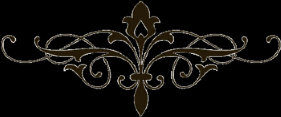 Elegant Fleurde Lis Design PNG Image