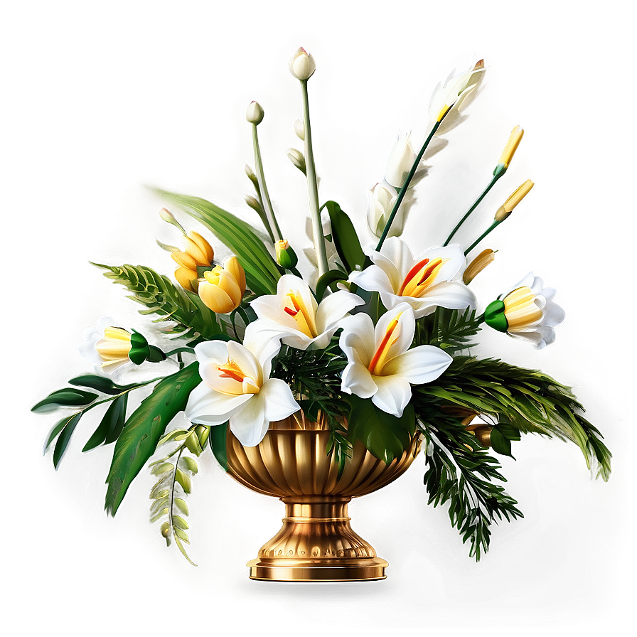 Elegant Floral Arrangement Png Woj PNG Image