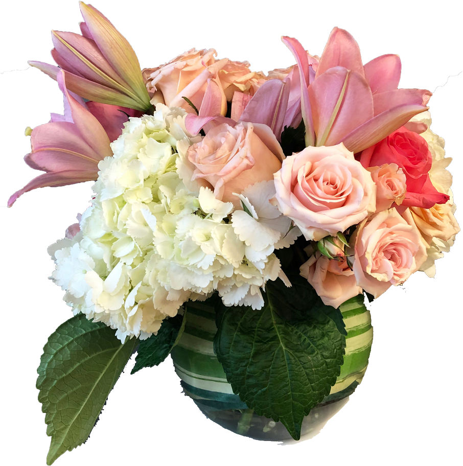 Elegant Floral Arrangement PNG Image