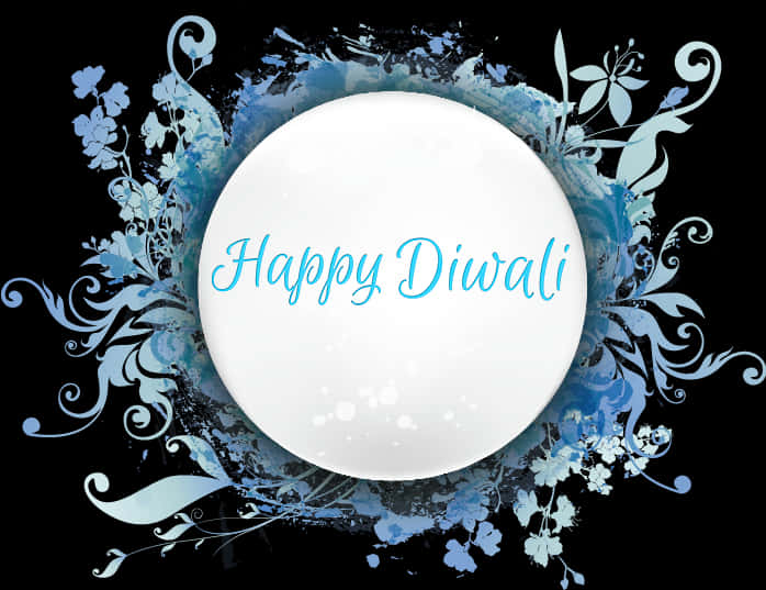 Elegant_ Floral_ Diwali_ Greeting_ Background PNG Image