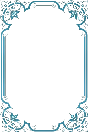 Elegant Floral Frame Design PNG Image