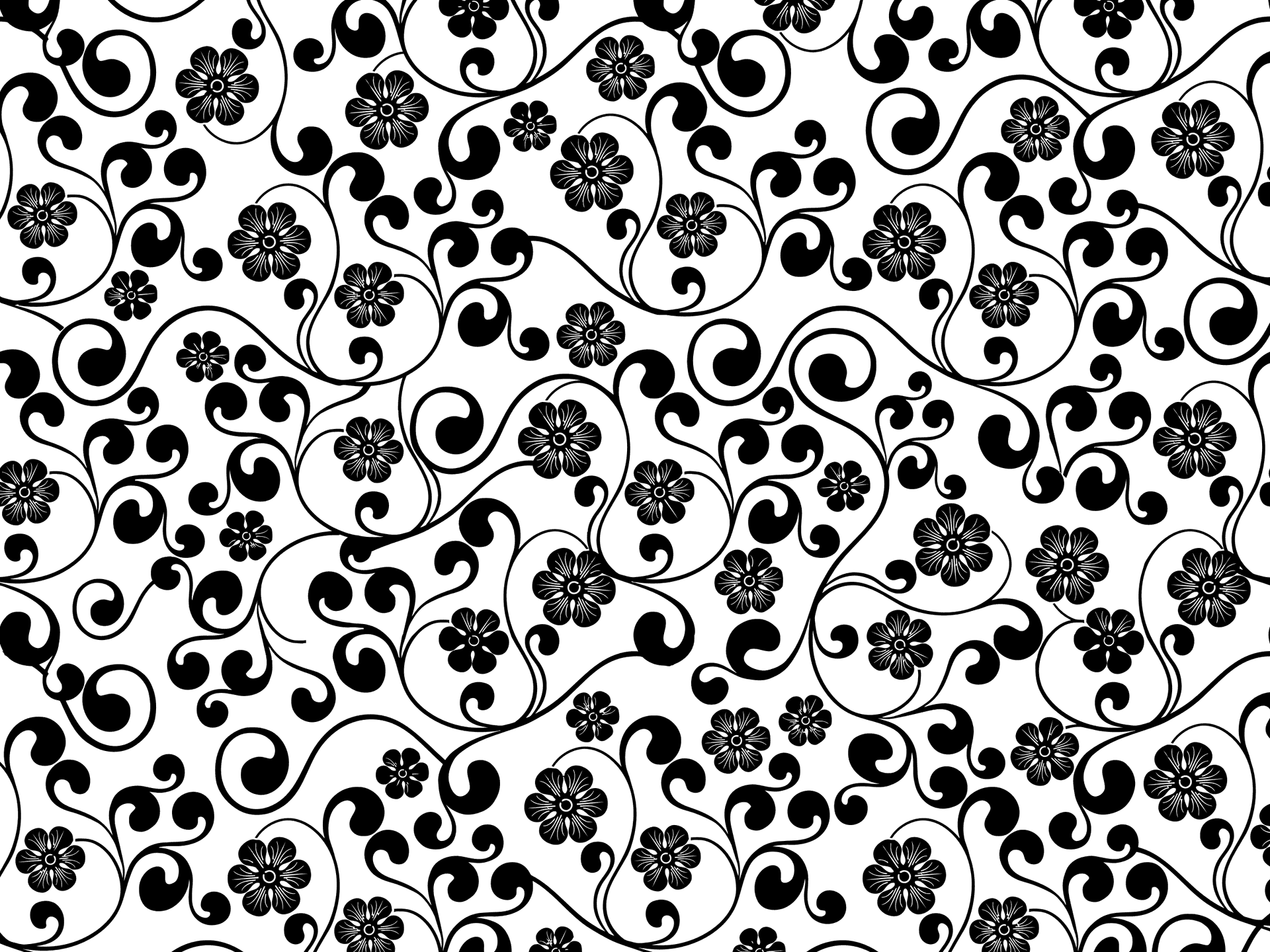 Elegant Floral Pattern Background PNG Image