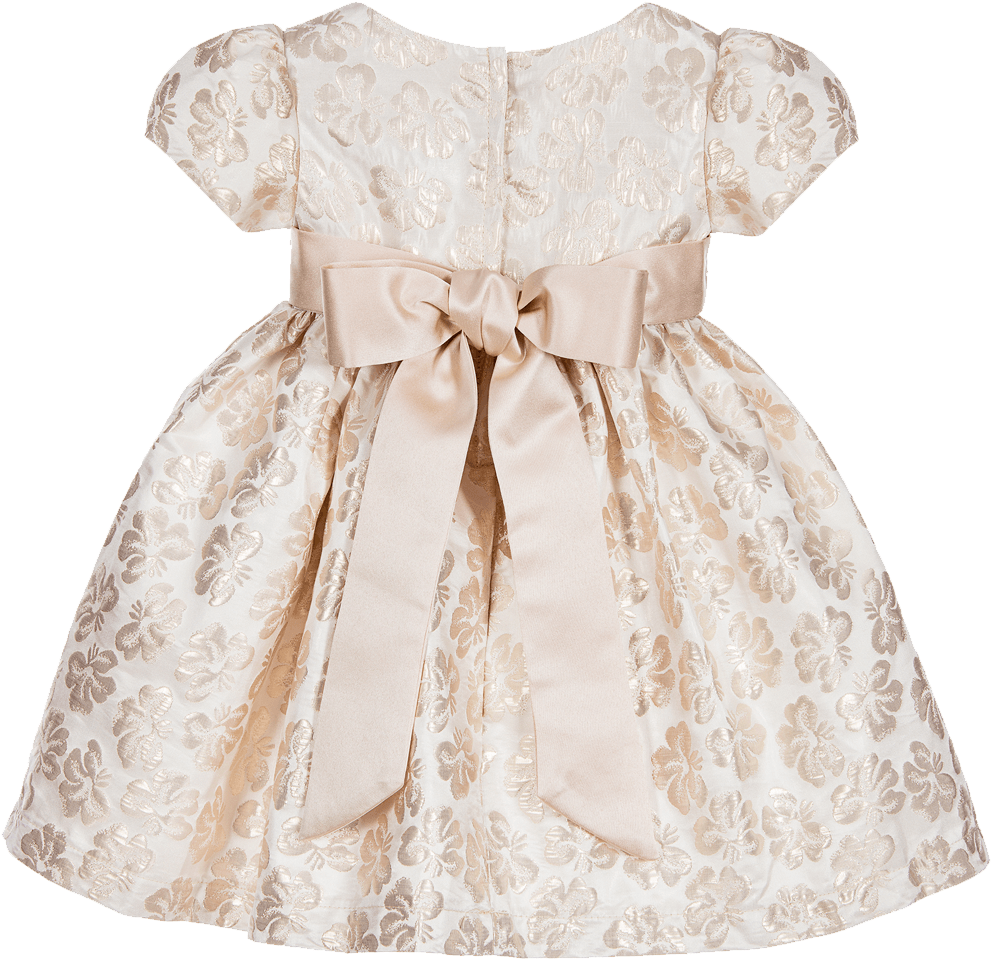 Elegant Floral Toddler Dress.png PNG Image