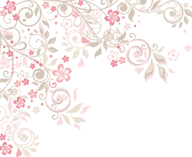 Elegant Floral Vector Design PNG Image