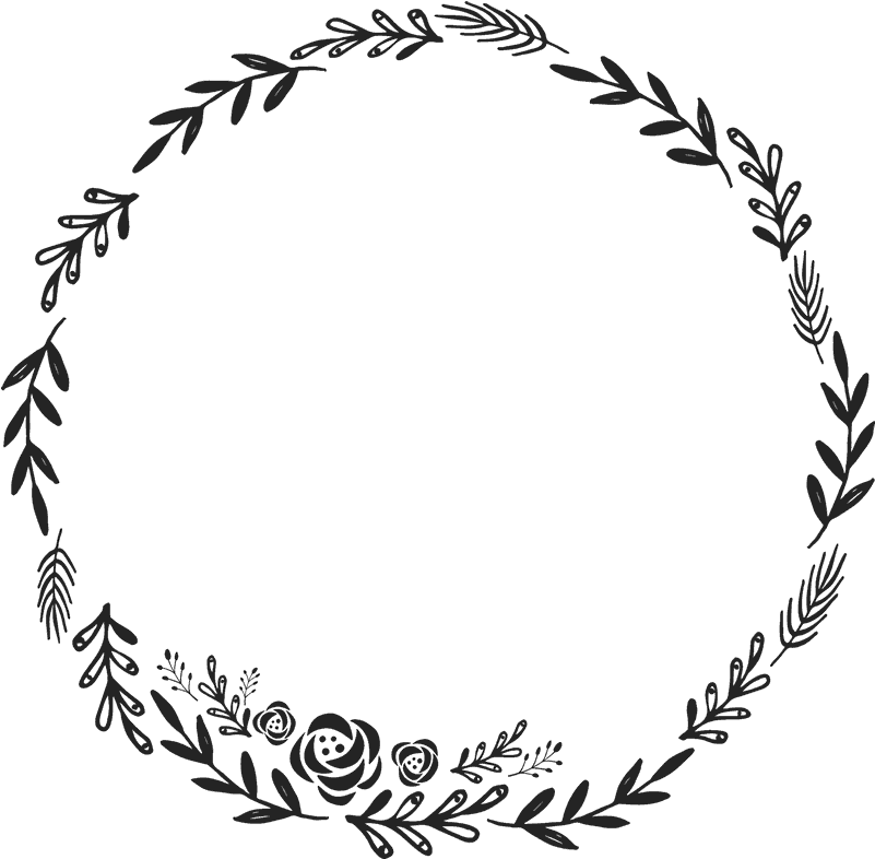 Elegant_ Floral_ Wreath_ Graphic PNG Image