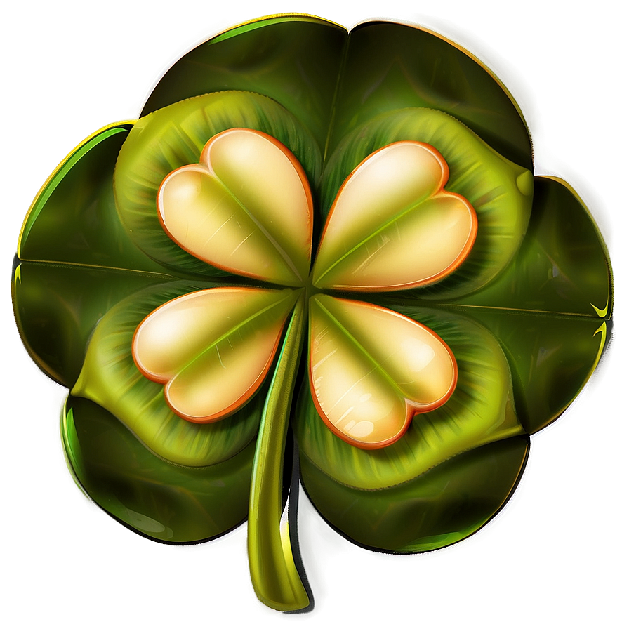 Elegant Four Leaf Clover Png Iuw47 PNG Image