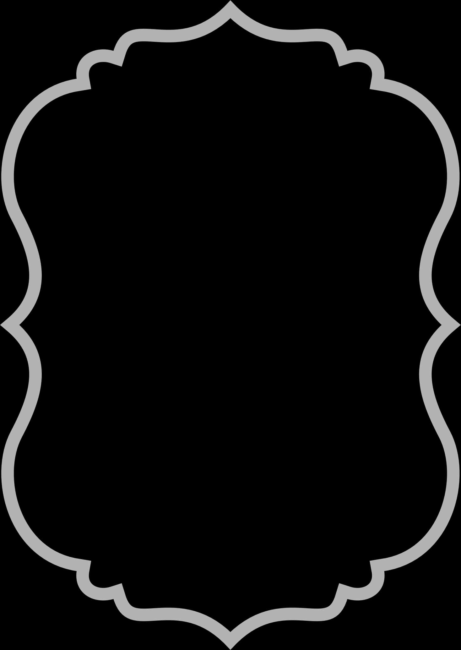 Elegant Frame Outline PNG Image