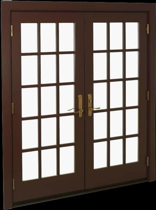 Elegant French Doors PNG Image