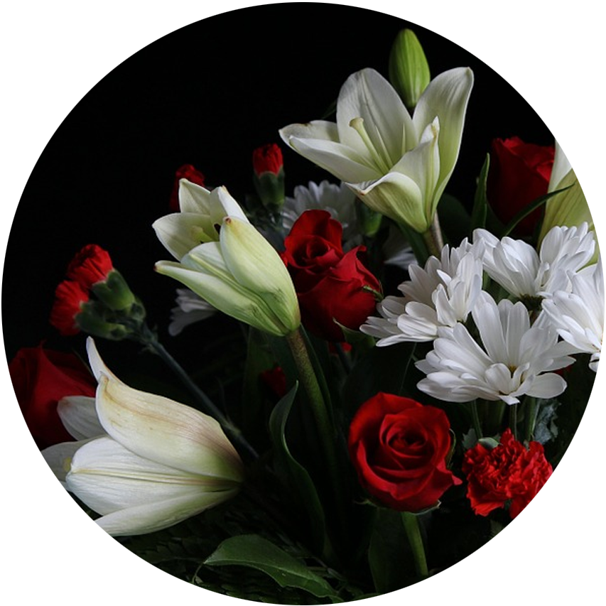 Elegant_ Funeral_ Flowers_ Bouquet PNG Image