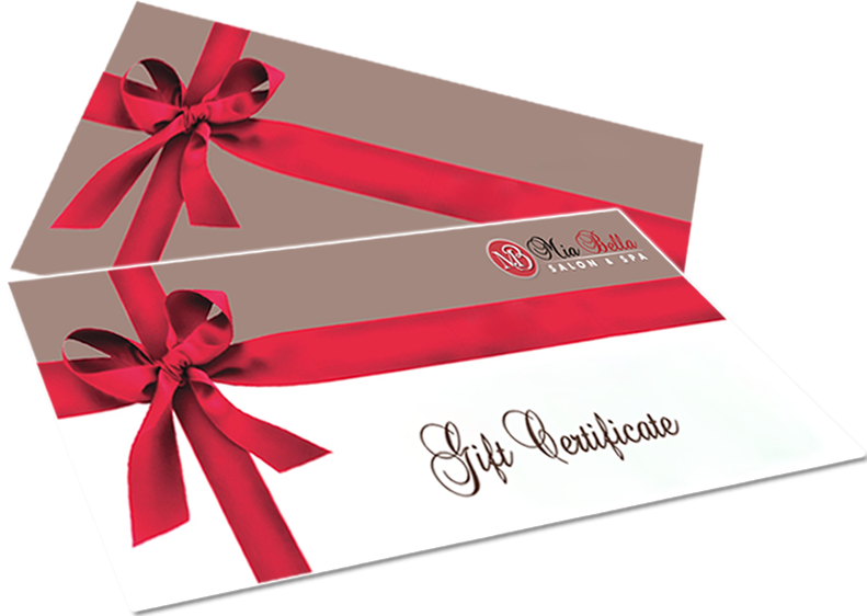 Elegant Gift Certificatewith Red Ribbon PNG Image