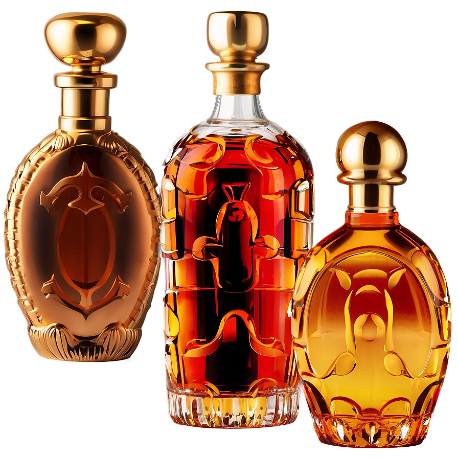 Elegant Glass Liquor Bottle Png Tsl95 PNG Image