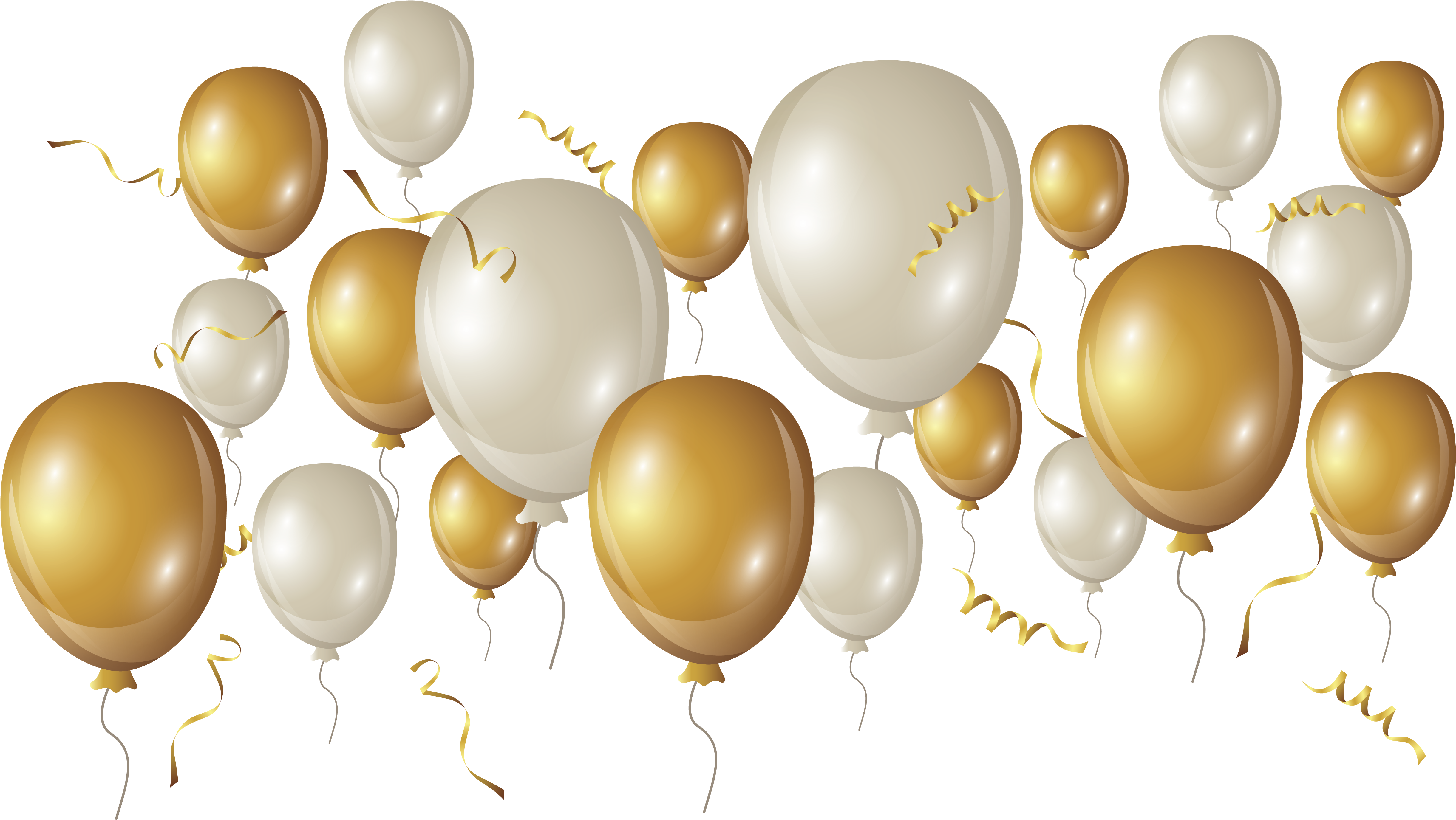 Elegant_ Gold_and_ White_ Balloons_ Background PNG Image