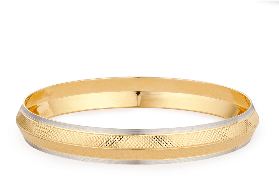 Elegant Gold Bangle Design PNG Image