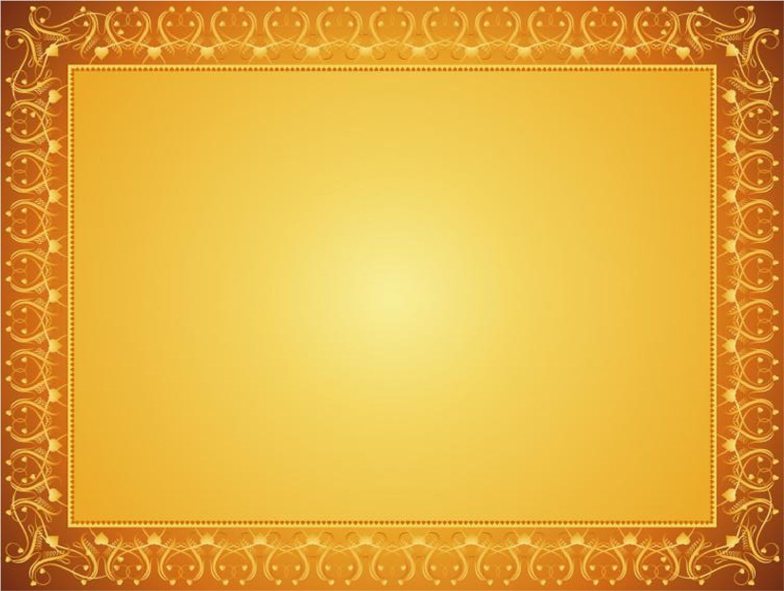 Elegant Gold Certificate Border PNG Image