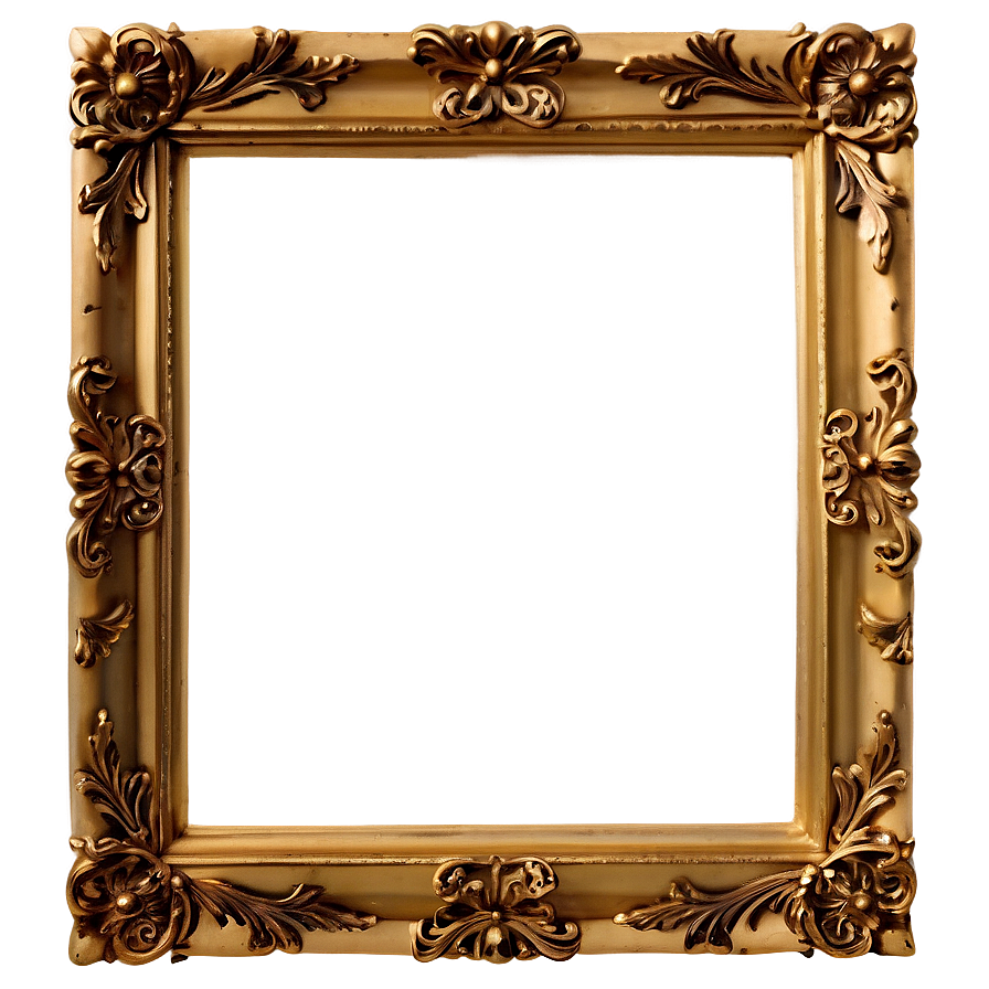 Elegant Gold Picture Frame Png Tun21 PNG Image