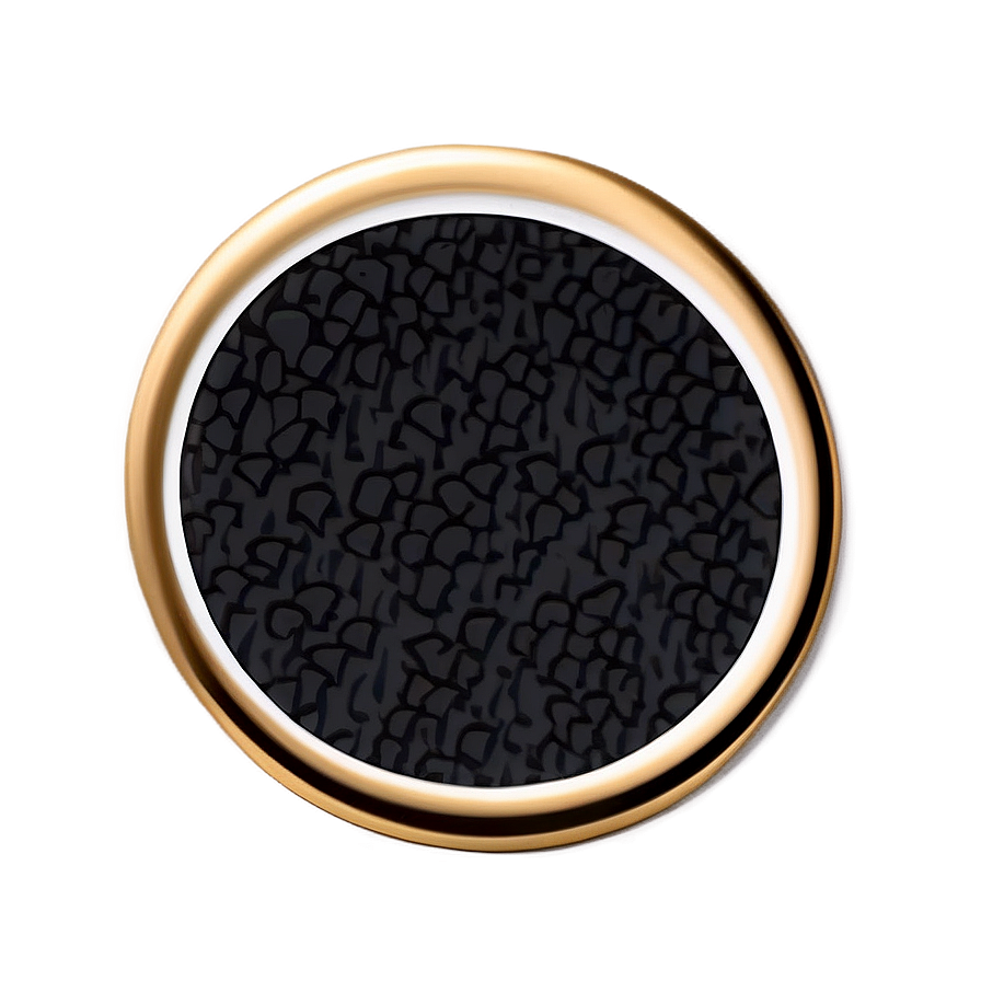 Elegant Gold Rim Coaster Png 20 PNG Image