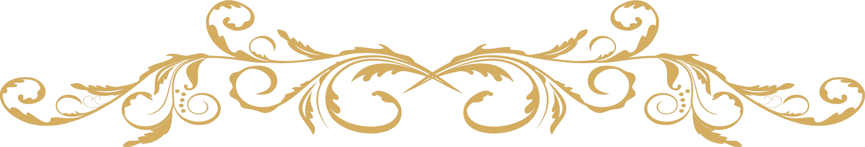 Elegant Golden Flourish Design PNG Image