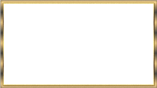 Elegant Golden Frame Webcam Overlay PNG Image