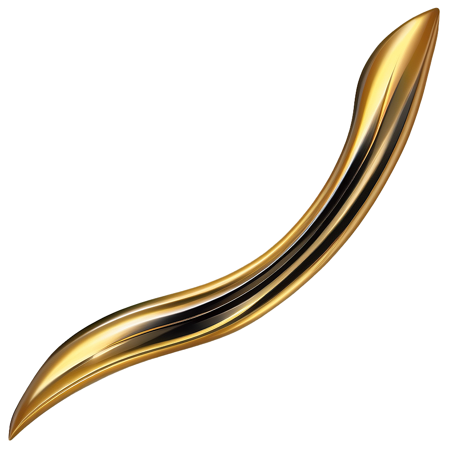 Elegant Golden Line Curve Png Juf PNG Image