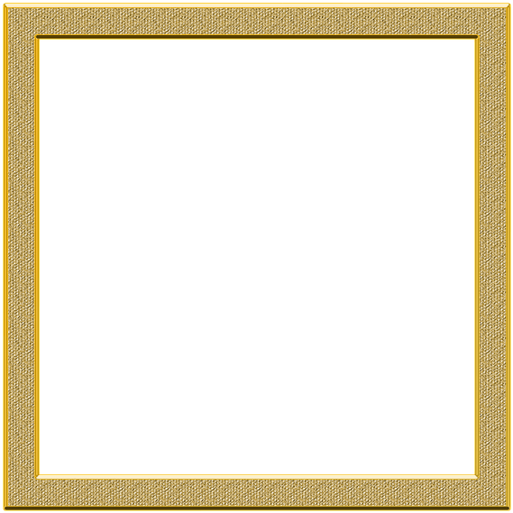 Elegant Golden Textured Frame PNG Image