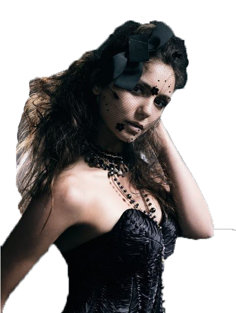 Elegant Gothic Style Woman PNG Image