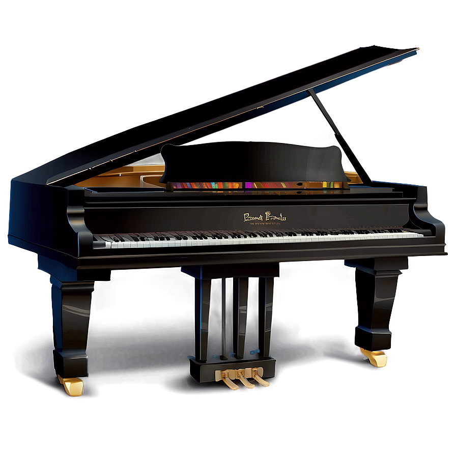 Elegant Grand Piano Png Svy56 PNG Image