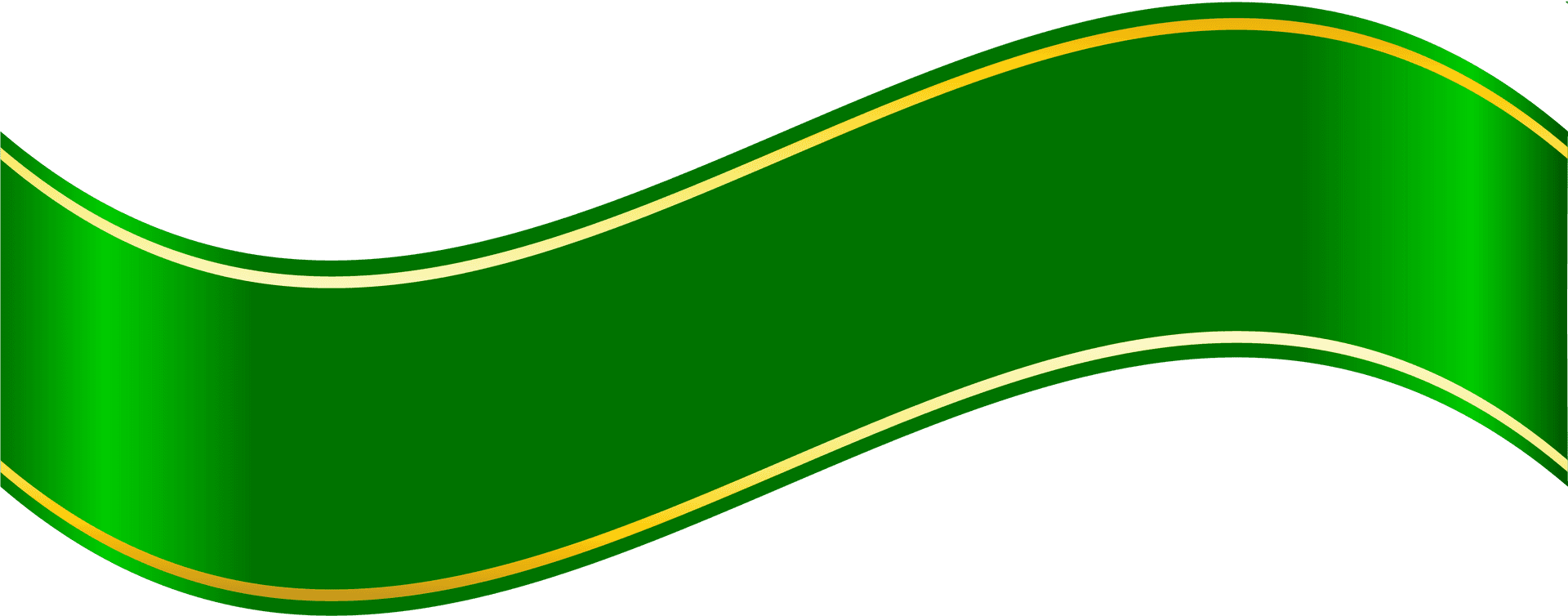 Elegant Green Banner Design PNG Image