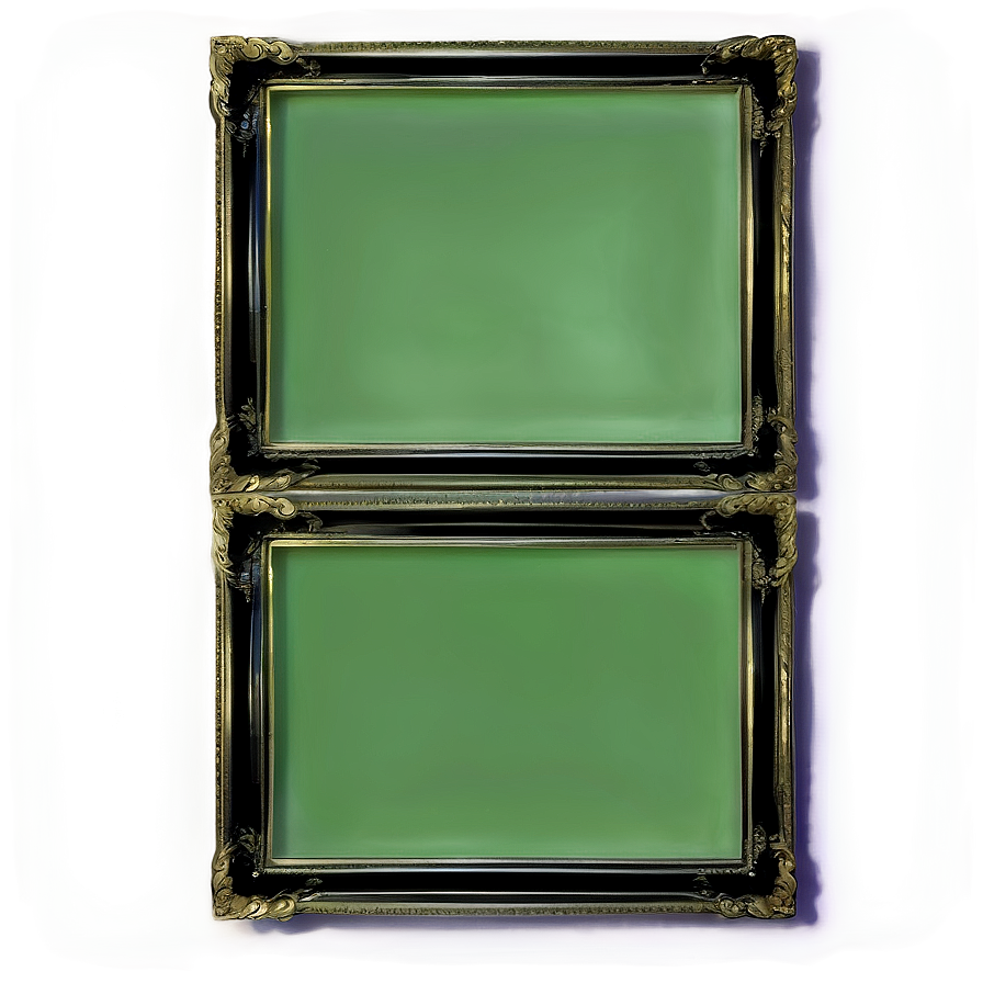 Elegant Green Frame Png Bhm PNG Image