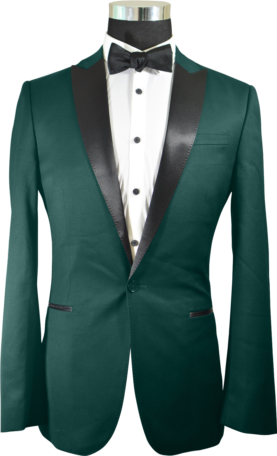 Elegant Green Tuxedo Jacket PNG Image