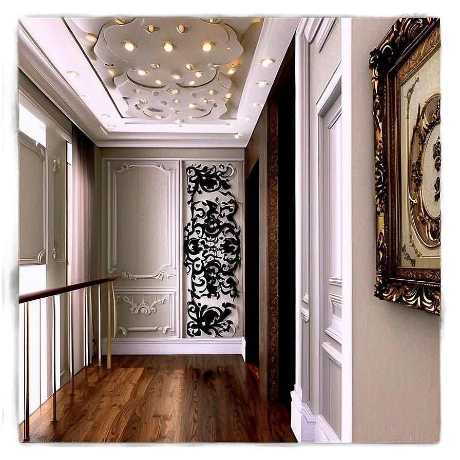 Elegant Hallway Decor Png 06242024 PNG Image