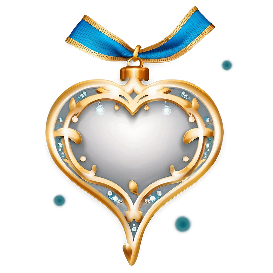 Elegant Heart Ornament Png 06202024 PNG Image