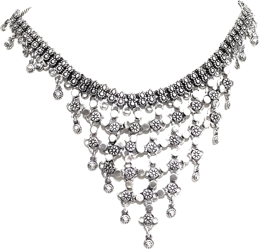 Elegant Imitation Necklace Design PNG Image