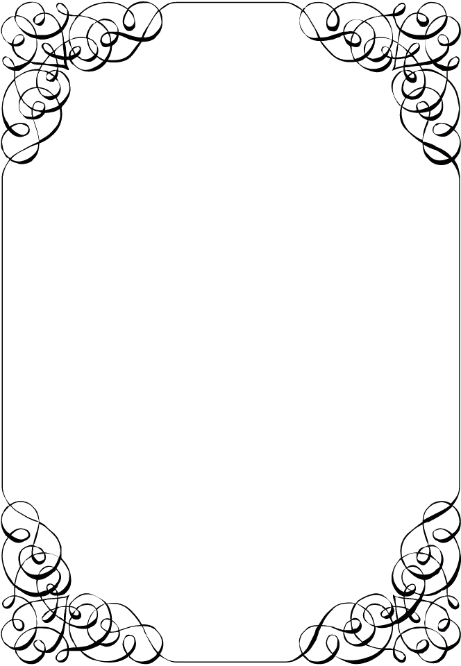 Elegant Invitation Frame Template PNG Image