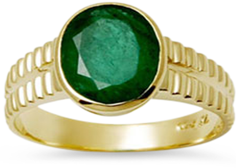 Elegant Jade Gold Ring PNG Image