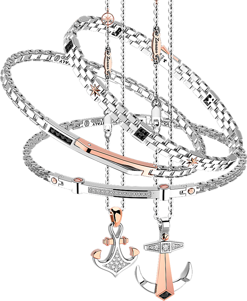 Elegant Jewelry Collection Display PNG Image