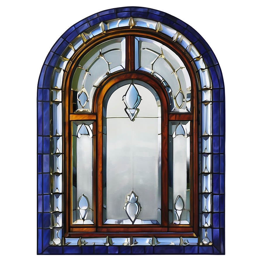 Elegant Leaded Glass Door Png Kkx7 PNG Image