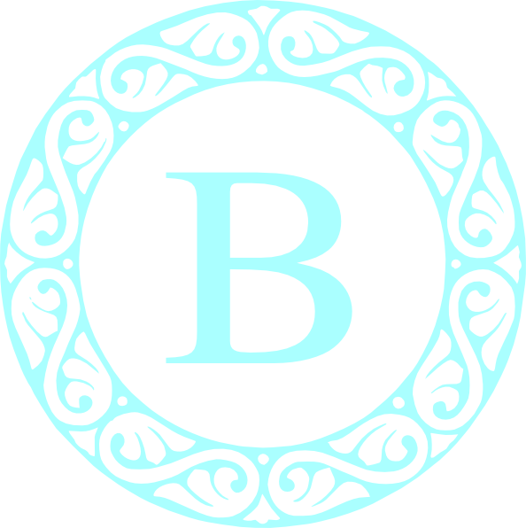 Elegant Letter B Design PNG Image