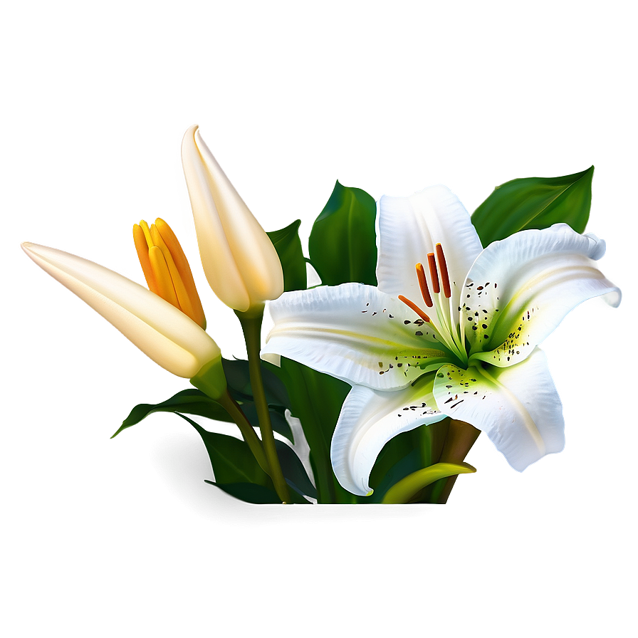 Elegant Lily Flower Png Mrq PNG Image