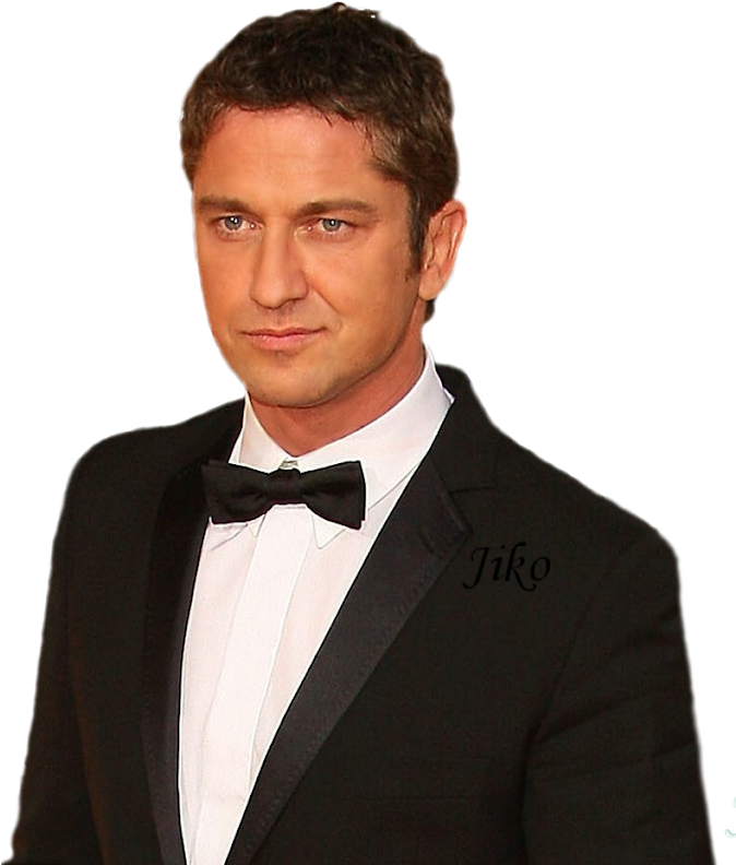 Elegant Manin Black Tuxedo PNG Image