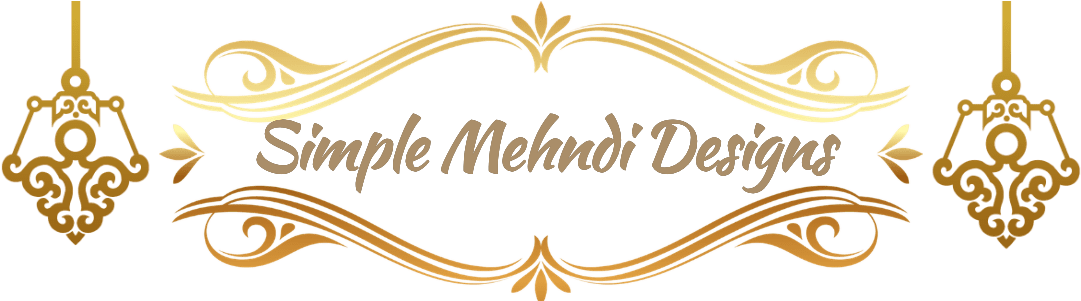 Elegant Mehndi Design Text Banner PNG Image