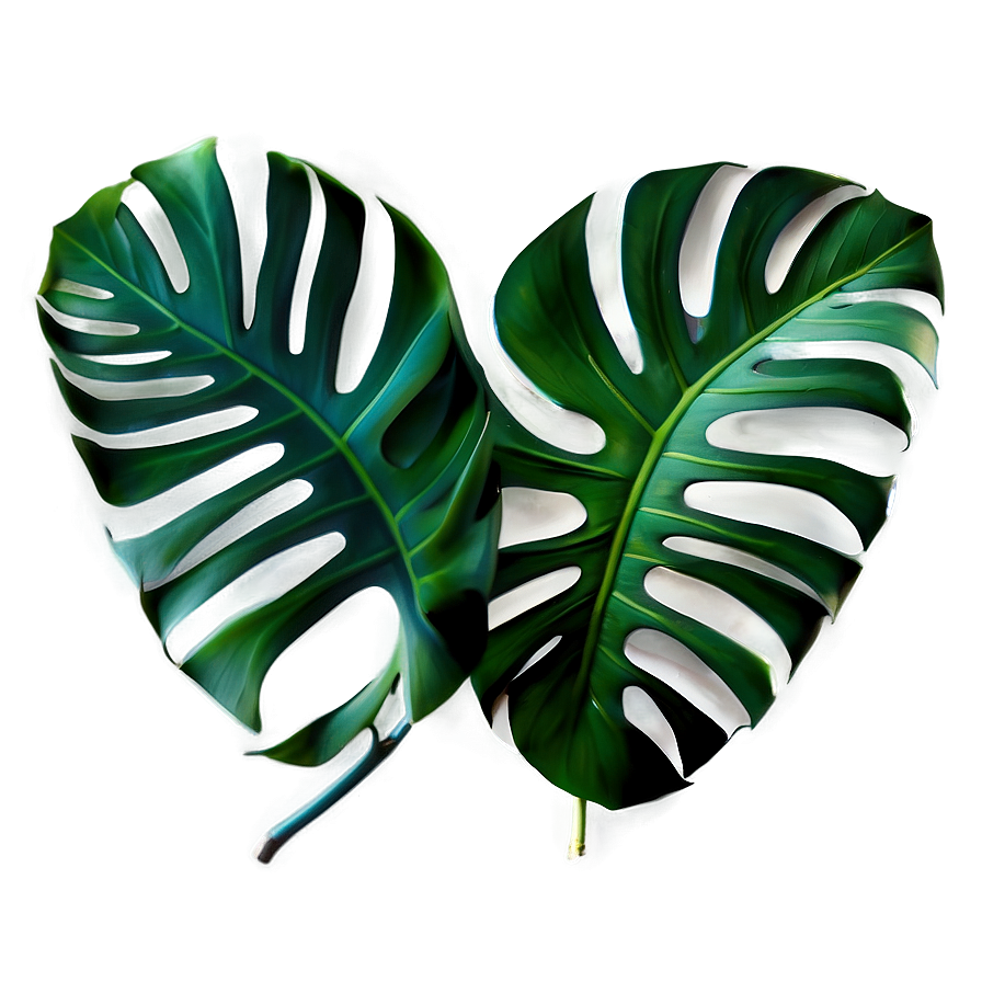 Elegant Monstera Leaf Png 05232024 PNG Image