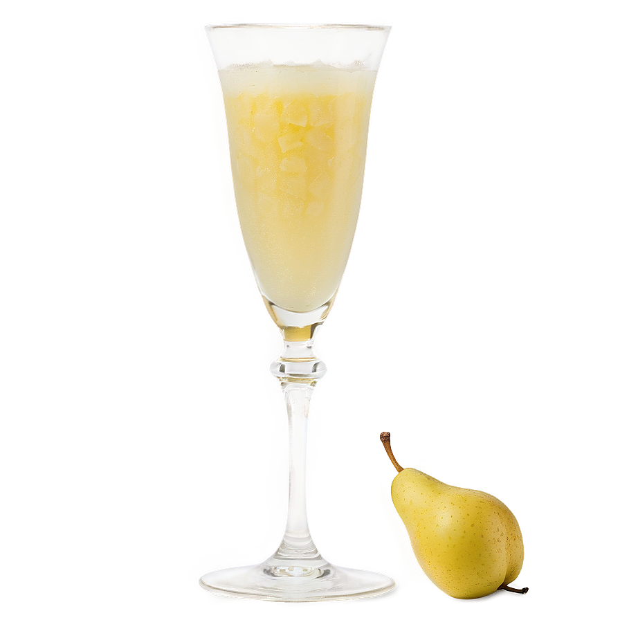 Elegant Pear Mimosa Cocktail Png 06212024 PNG Image