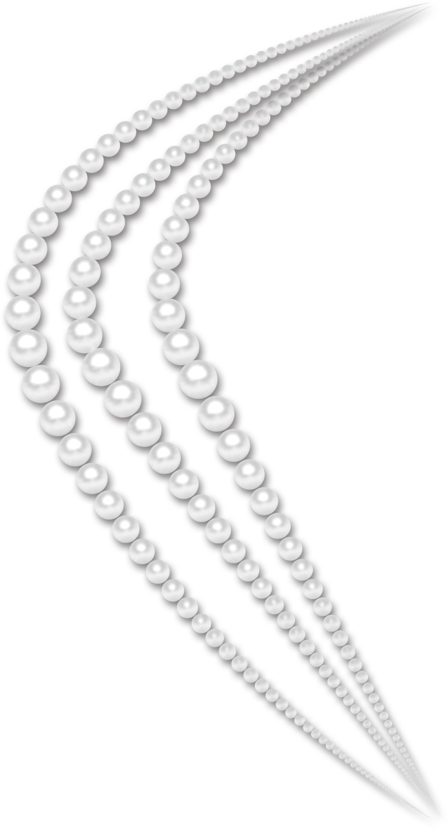 Elegant Pearl Necklaces Graphic PNG Image