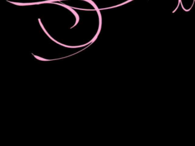 Elegant Pink Flourish Corner Design PNG Image