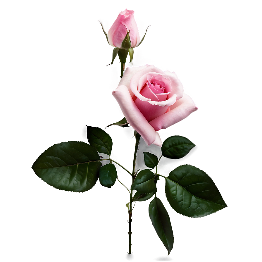 Elegant Pink Rose Png 20 PNG Image