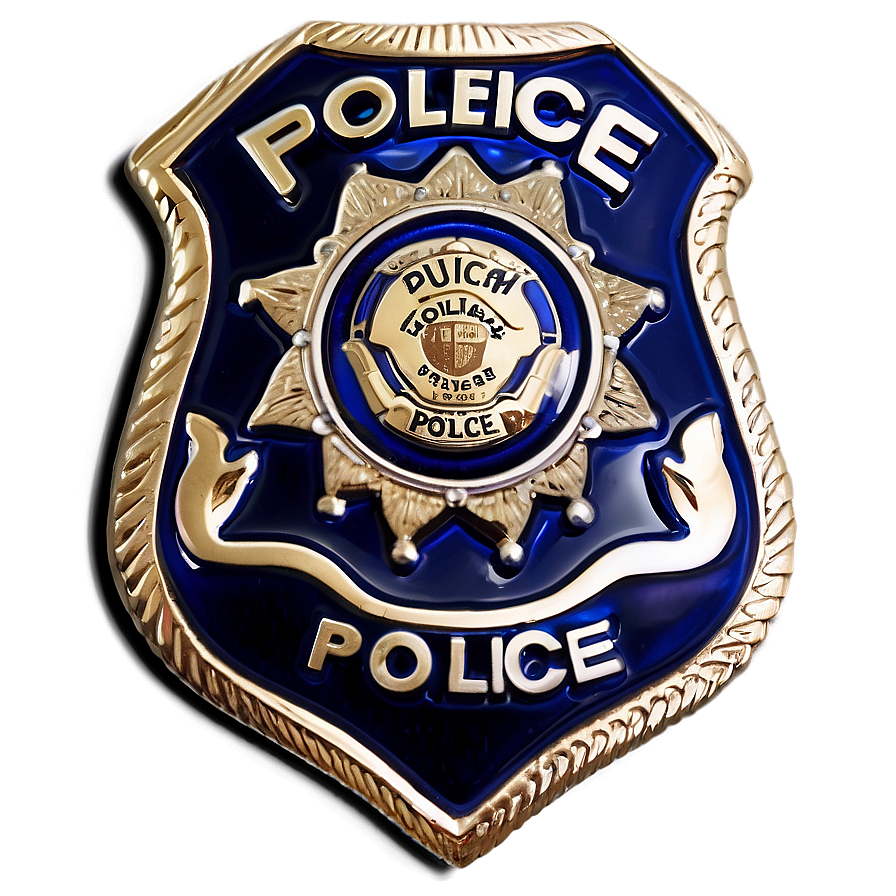 Elegant Police Badge Png Mjo PNG Image