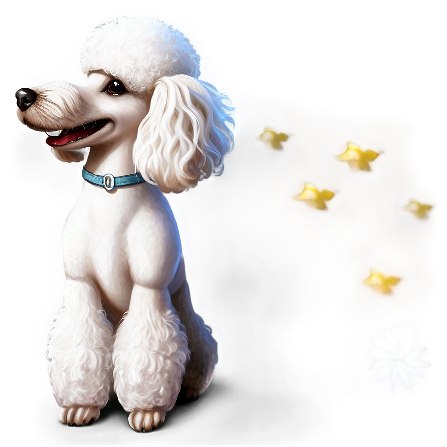 Elegant Poodle Profile Png Fwn PNG Image