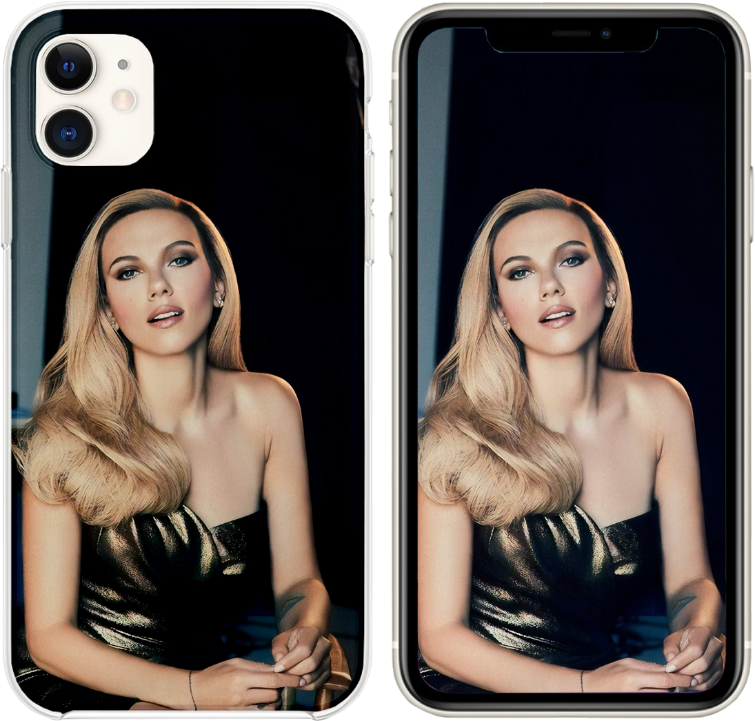 Elegant Portrait Phone Case Design PNG Image