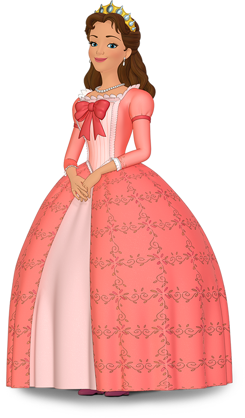 Elegant Princessin Pink Gown PNG Image