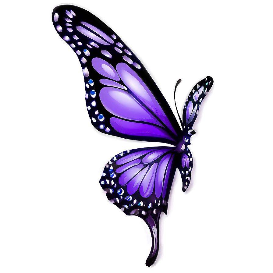 Elegant Purple Butterfly Png Fxi PNG Image